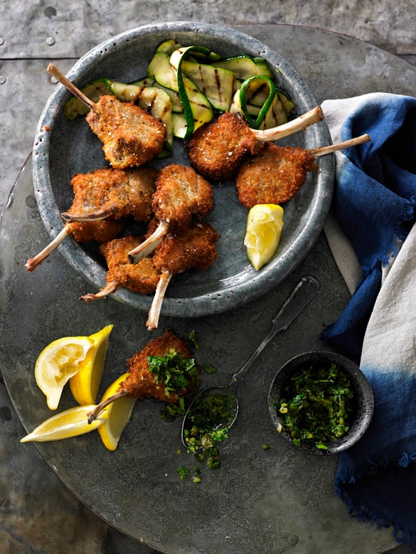 CRUMBED LAMB CUTLETS 1KG Mae Hill Farm