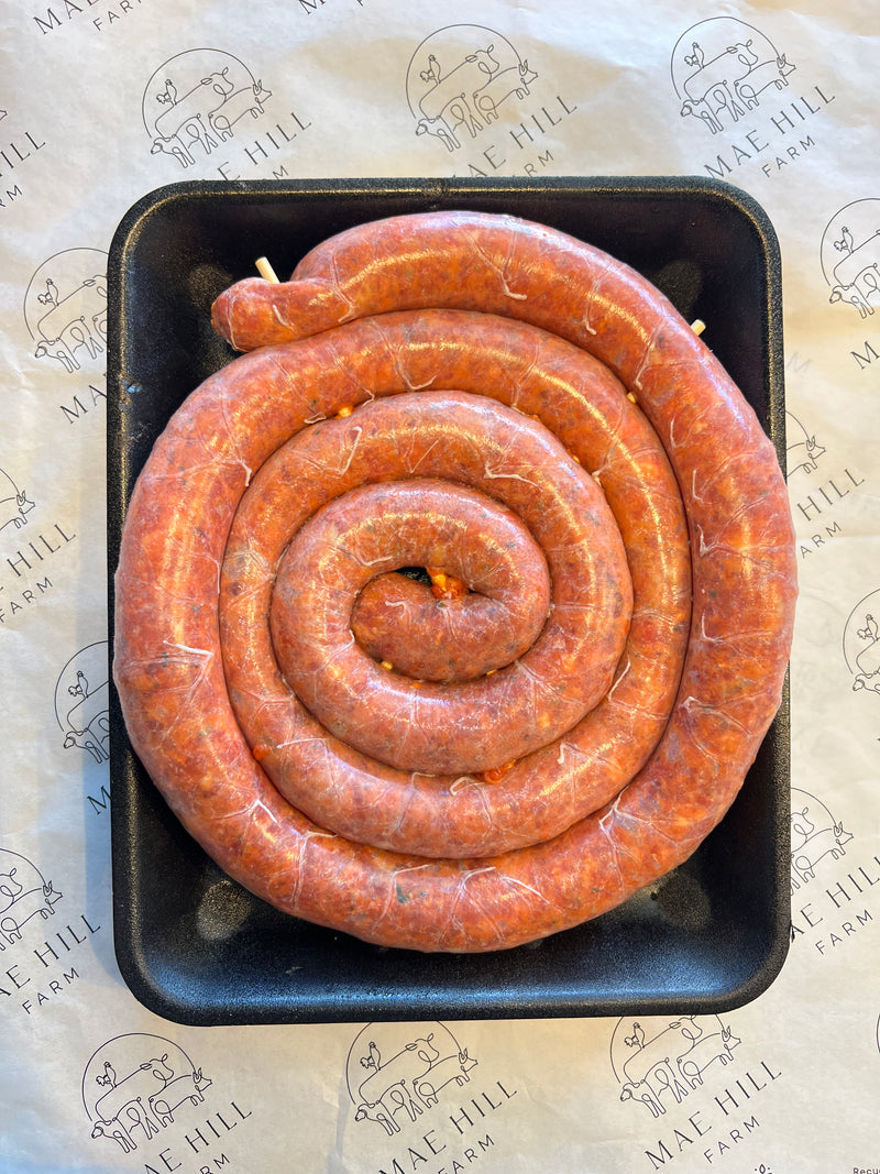Chorizo sausage coil